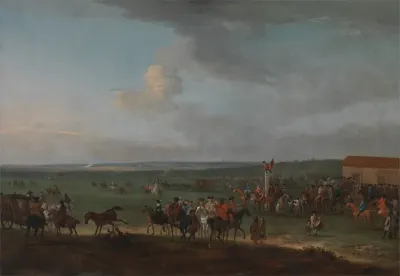 The Round Course At Newmarket Cambridgeshire Preparing For The Kings Plate