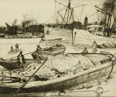 The Rushing Tide On The Thames