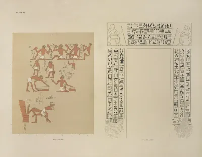 The Scenes And Inscriptions On The Front Wall Of Sebeknekhts Tomb Chamber