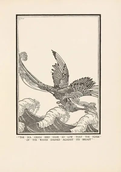 The Sea Green Bird Sank So Low That The Foam Of The Waves Dashed Against Its Breast