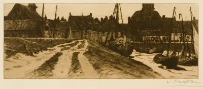 The Small Harbor Of Terneuzen In The Evening