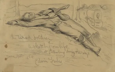 The Tired Soldier A Sketch From Life At Petersburg During The Siege