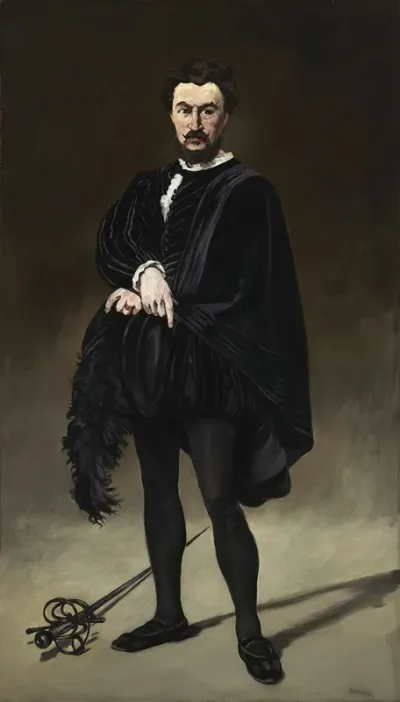 The Tragic Actor Rouviere As Hamlet