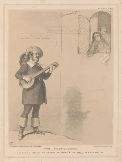 The Troubadour Or A Flirtation Between The Chivalry Of Oxford The Beauty Of Young England