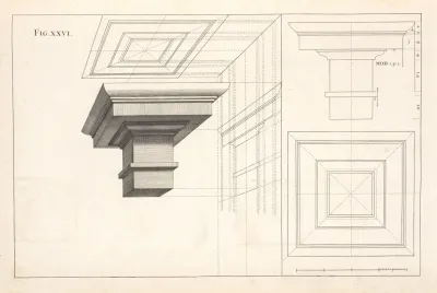The Tuscan Entablature In Perspective