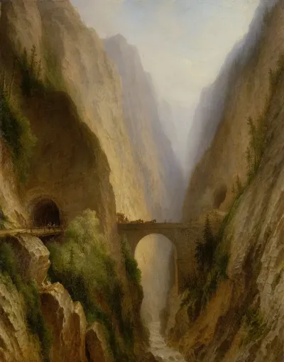 The Via Mala In Graubunden