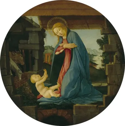 The Virgin Adoring The Child