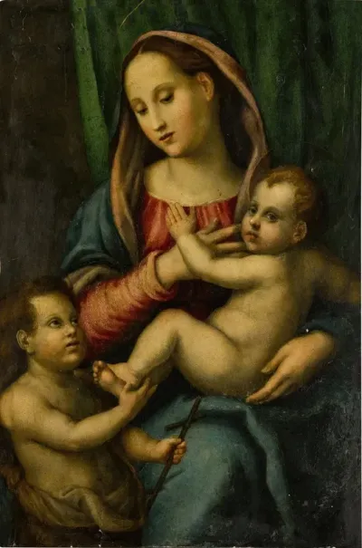 The Virgin And Child With The Infant Saint John The Baptist
