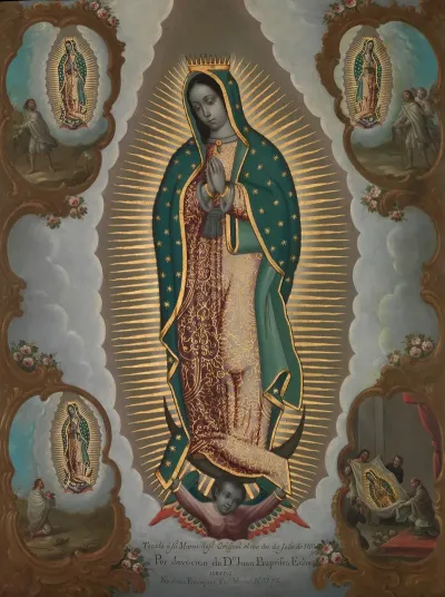 The Virgin Of Guadalupe With The Four Apparitions