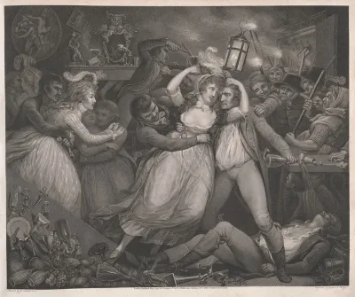 The Wanton Revelling With Her Companions