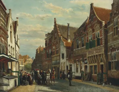 The Wijdstraat Oudewater In Summer 2
