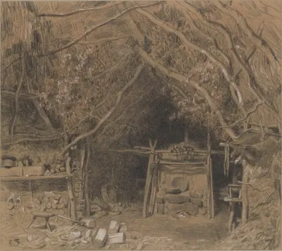 The Workshop Of A Wooden Shoe Maker