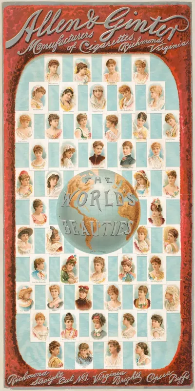 The Worlds Beauties First Series Allen Ginter Manufacturers Of Cigarettes Richmond Virginia