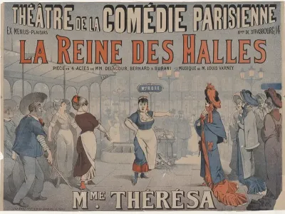 Theatre De La Comedie Parisienne Ex Menus Plaisirs Boulevard De Strasbourg 14 La Reine Des Halles