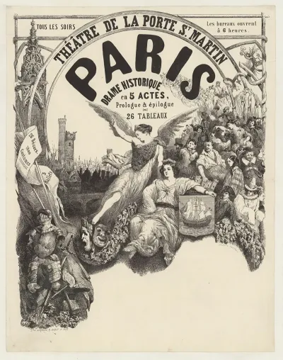 Theatre De La Porte St Martin Paris Drame Historique En 5 Actes