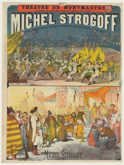Theatre De Montmartre Samedi 26 Janvier 1884 Michel Strogoff