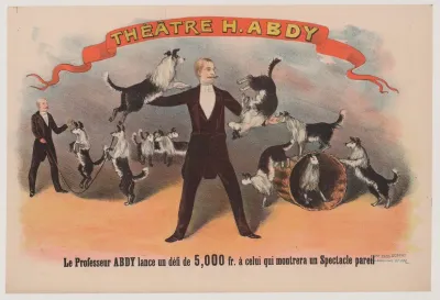 Theatre H Abdy Le Professeur Abdy Lance Un Defi De 5000 Fr A Celui Qui Montrera Un Spectacle Pareil Chiens Savants