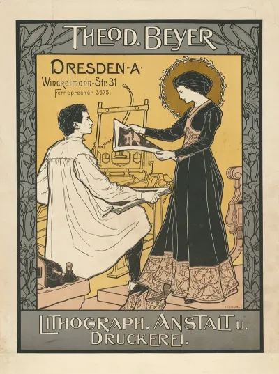 Theodor Beyer Dresden Lithographische Anstalt Und Druckerei
