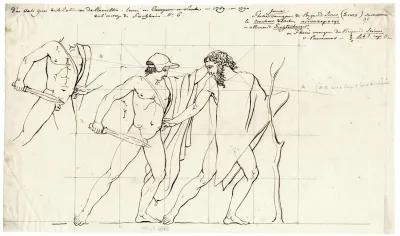Theseus Fighting The Brigand Sinis After A Greek Vase