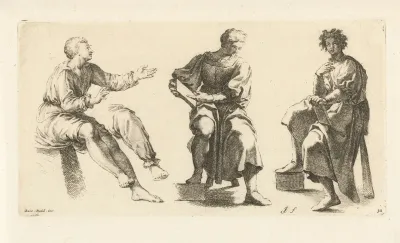 Three Seated Men