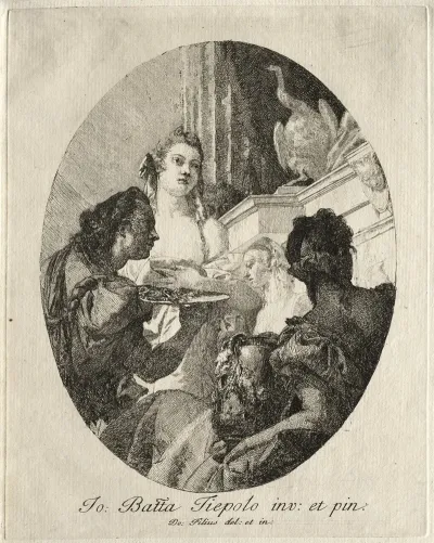 Three Women Presenting Gifts Of Marc Anthony To Cleopatra