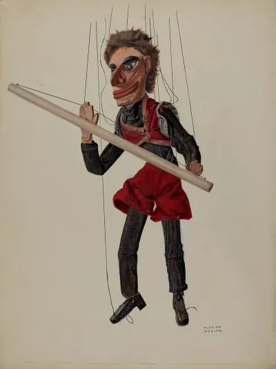 Tight Rope Walker Marionette