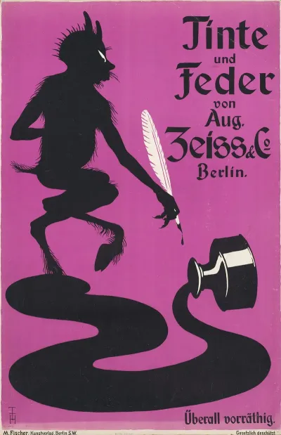 Tinte Und Feder Von August Zeiss Co Berlin