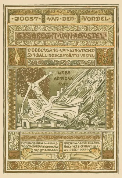 Titelpagina Ontwerp Voor Joost Van Den Vondel Gysbreght Van Aemstelafter Tresling Comp