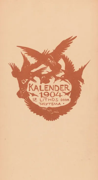 Titelprent Met Kraaien Voor De Kalender Van 1904