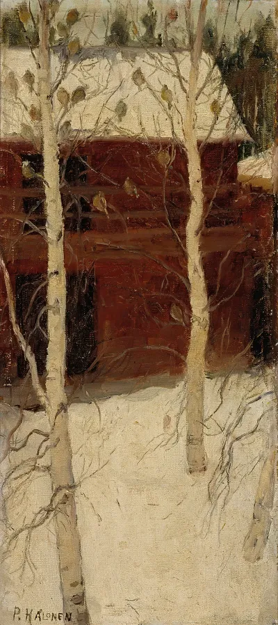 Titmice In Birch Trees