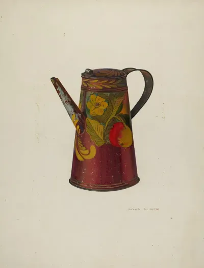 Toleware Teapot 6