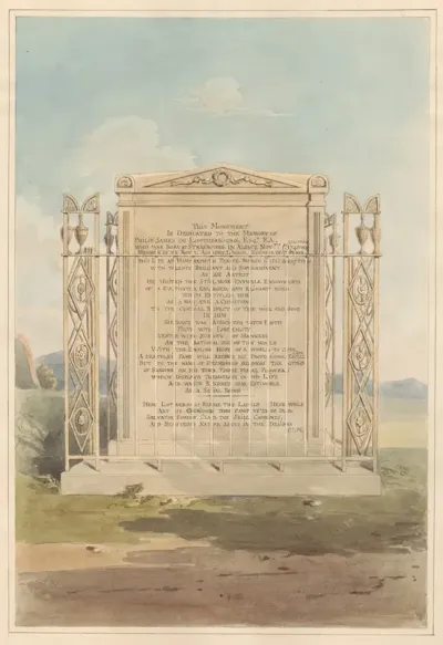 Tomb Of Philip James De Loutherbourg From Chiswick Churchyard
