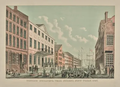 Tontine Building Wall Street New York 1797