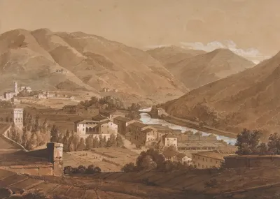 Town In An Alpine Valley