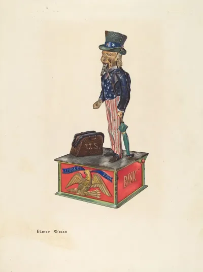 Toy Bank Uncle Sam 2