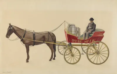 Toy Milk Wagon