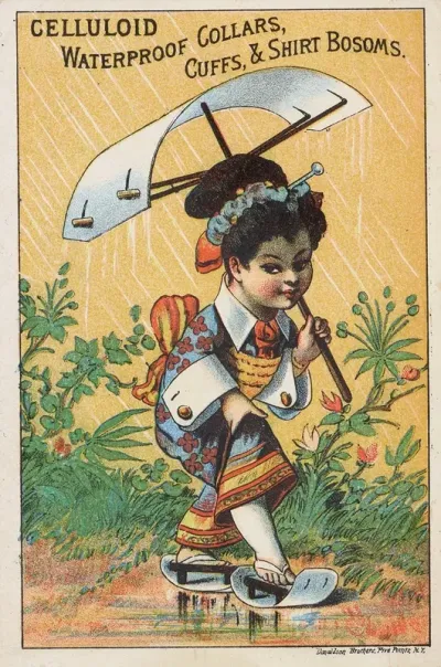 Trade Card For Celluloid Waterproof Collars Cuffs And Shirt Bosoms 2