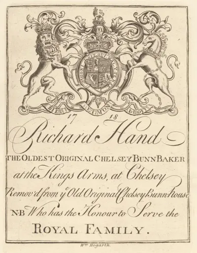Trade Sheet For Richard Hand The Oldest Original Chelsey Bunn Baker At The Kings Arms Chelsey