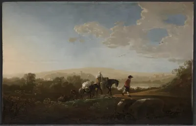Travelers In Hilly Countryside 2