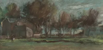 Trees By A Village