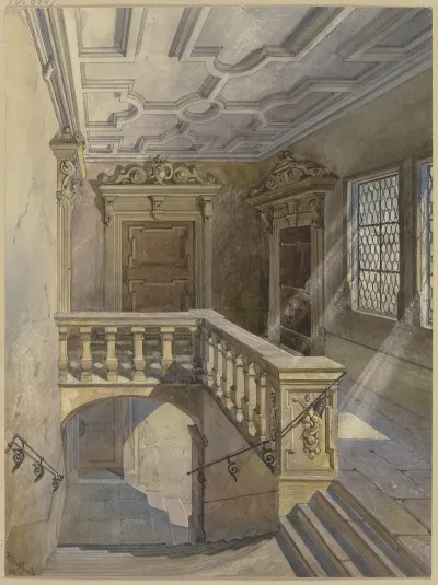 Treppe Im Rathaus Zu Wurzburg