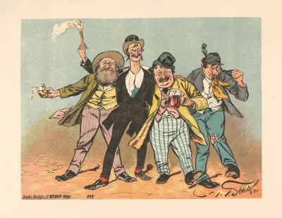 Trinker Quartett Lumpenball 1884