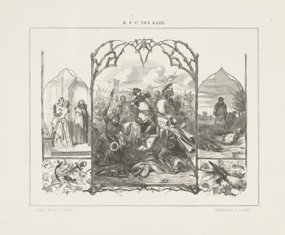 Triptych With Scenes From The Crusades