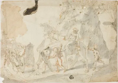 Triumph Of Bacchus With Drunken Silenus On Donkey