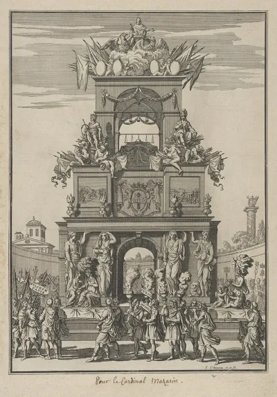 Triumphal Arch Erected In Honor Of Cardinal Mazarin After The Treaty Of The Pyrenees