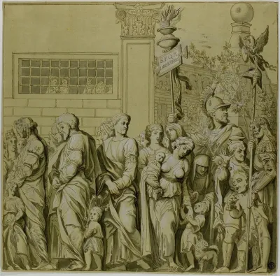 Triumphs Of Julius Caesar Canvas No VII