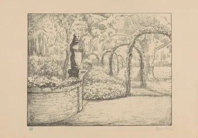 Tuin Met Rozenbogen Op Landgoed Zorgvliet Zorgvliet I