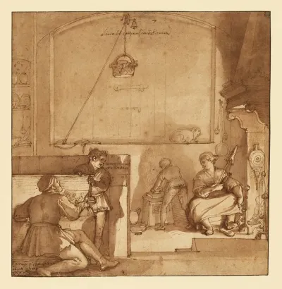 Twenty Drawings Depicting The Early Life Of Taddeo Zuccaro