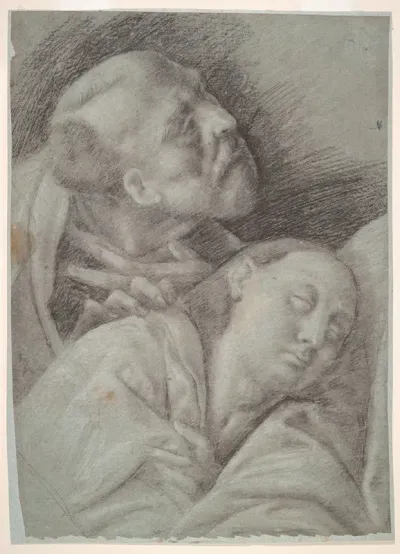Two Apostles Study For The Last Supper