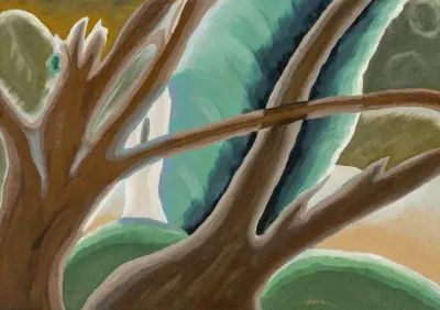 Two Brown Trees
